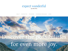 Tablet Screenshot of expectwonderful.com